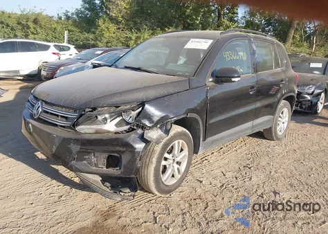 2015 Volkswagen Tiguan S z USA, uszkodzony, nr VIN WVGAV7AX7FW610991
